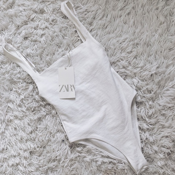 Zara TRF ribbed elastic bodysuit - Picture 1 of 4